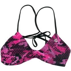 Bikinis Pelagic Ambush Pink Lahaina Reversible Bikini Top