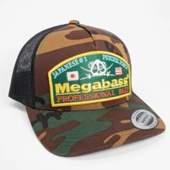 Hats Megabass Camo Throwback Trucker Hat