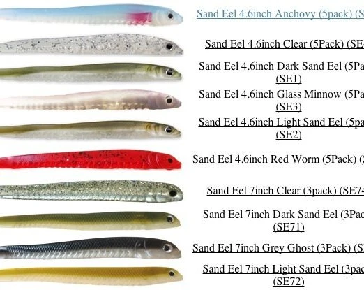Soft Plastics Hogy Sand Eels - Image 2
